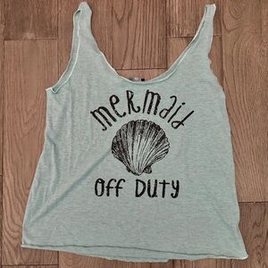 Mermaid Off Duty tank top L Blue